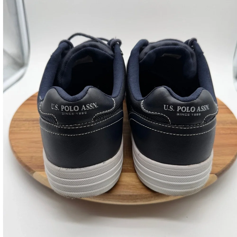US Polo Assn Helm Men's‎ 13M Navy Blue Textile Low Top Sneakers  0858